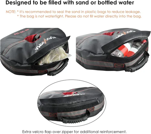 Miniatura 2 de MaxxMMA bolsa de entrenamiento de peso funcional con doble extremo y ancla (sin relleno) - Bolsa de boxeo para entrenamiento de boxeo, artes