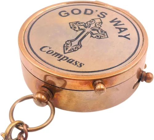 Miniatura 4 de Brújula God's Way - Regalos de bautismo y graduación para niños y hombres, regalos católicos e inspiradores