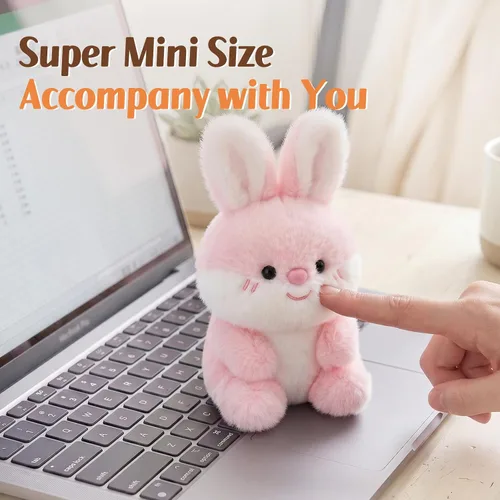 Miniatura 3 de Ditucu Animales de Peluche Conejito del Tamaño de la Mano Lindo Suave Muñeco de Peluche de Conejo Pequeños Juguetes de Peluche Regalos para Niños