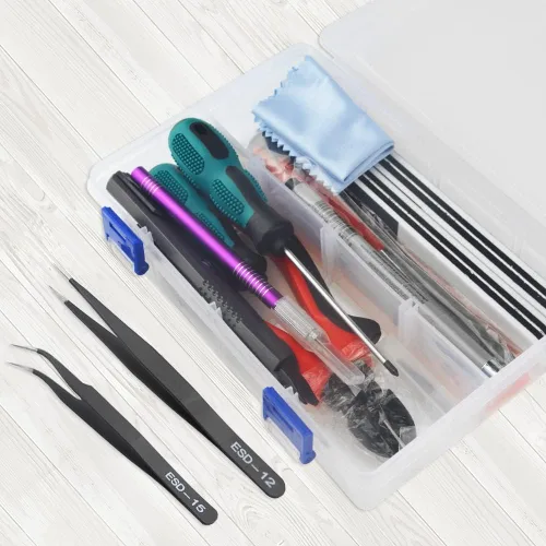 Miniatura 2 de Kit de herramientas de modelo Gundam profesional de 26 piezas, herramientas básicas, juego de manualidades, kit de herramientas de construcción