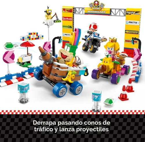 Miniatura 5 de LEGO Super Mario: Mario Kart Baby Peach & Grand Prix Set Home Circuit - Juego de construcción de juguetes de Nintendo para niños, niñas y niños, a