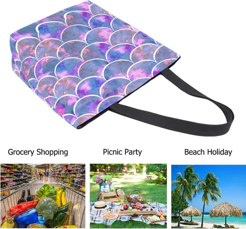 Miniatura 4 de Bolso de hombro extra grande con estampado de estilo de moda para viajes en la playa, fin de semana, gimnasio, compras de comestibles