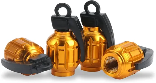 Miniatura 11 de SINGARO Tapón de válvula de neumático de aluminio, impermeable y a prueba de polvo, accesorios universales para SUV, automóvil, bicicleta y Rojo1