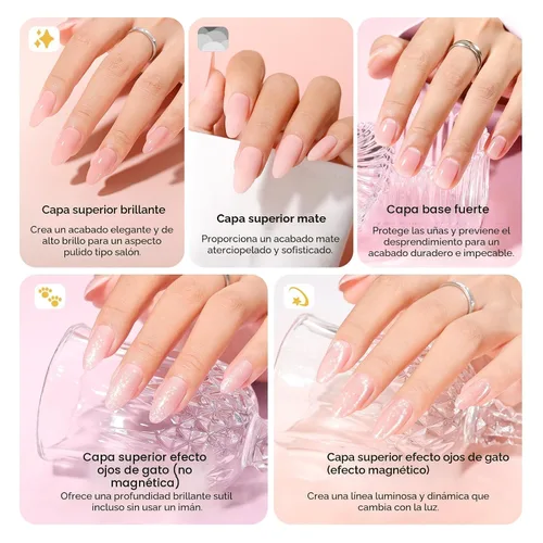 Miniatura 4 de GELLEN Juego de 24 esmaltes de uñas de gel, 20 colores de esmalte de gel UV, rojo, azul, verde, Hema TMPTA TPO 3 libre con capa base y capa superior