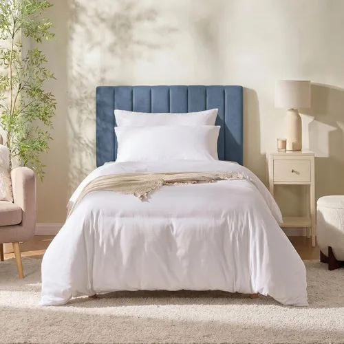 Miniatura 22 de Nestl Upholstered Twin Headboard - Easy Assemble Channel Stitched Headboard Twin Size - Wall Mounted Headboards with 3D Soundproof Wall Panels Peel