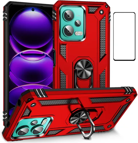 Miniatura 100 de Funda para Xiaomi redmi Note 12 Pro Plus 5G con protector de pantalla, soporte delgado protección militar a prueba de golpes Armor Defender Funda
