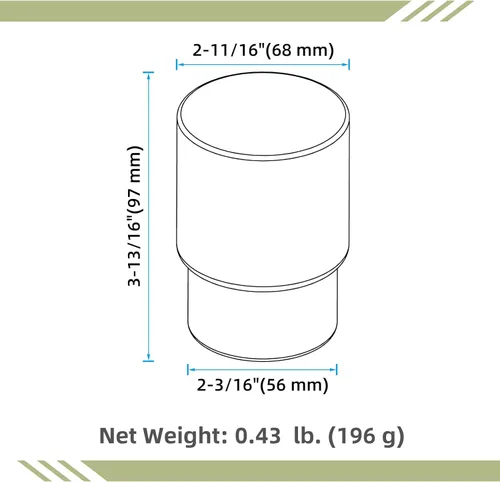 Miniatura 9 de Vaso de vidrio, vaso de enjuague de baño esmerilado, vaso de repuesto para soporte de cepillo de dientes Aomasi Blanco esmerilado