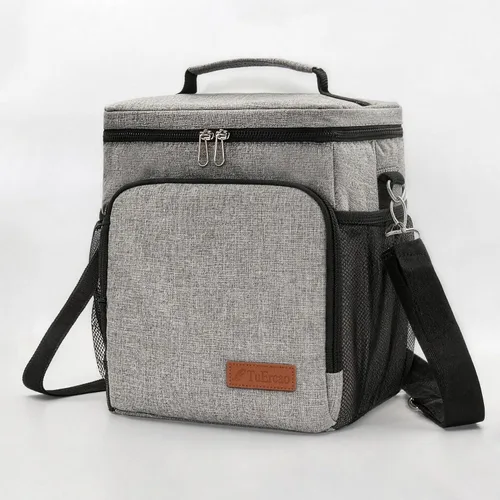 Miniatura 15 de TuErcao Bolsa térmica aislada 6/24 latas plegable a prueba de fugas con lados blandos para el auto, hielera portátil plegable pequeña para playa