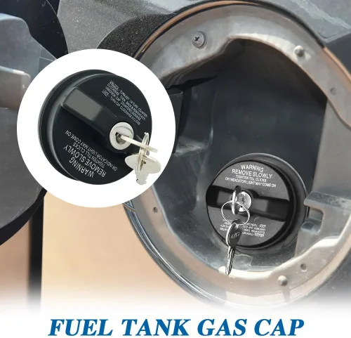 Miniatura 3 de Tapa de Gasolina con Cerradura, Tapa del Tanque de Combustible con Llave, Cerradura de Tapa de Gasolina Cubierta de Tapa de Combustible