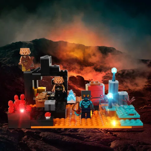 Miniatura 6 de Kyglaring Kit de luz LED compatible con Lego The Nether Bastion 21185 - Accesorios de iluminación mejorados para bloques de modelo 21185