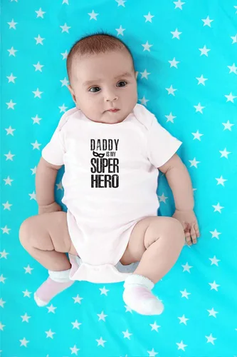 Miniatura 4 de CBTwear Daddy Is My Superhero - Ropa de bebé - Divertidos trajes para recién nacidos para niños y niñas