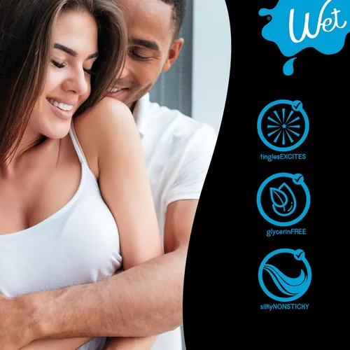 Miniatura 3 de Wet Cool Tingle - Lubricante de excitación a base de agua, lubricante de refrigeración personal de primera calidad para hombres, mujeres y parejas