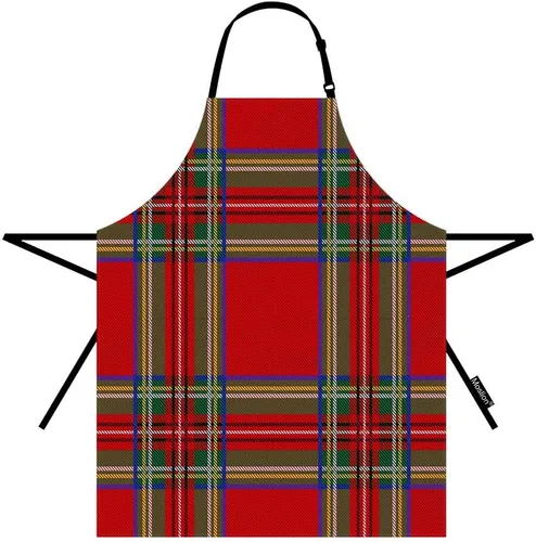 Miniatura 13 de Moslion Apron 31x27 Inch Kitchen Chef Waitress Cook Aprons Bib with Adjustable Neck for Women Men