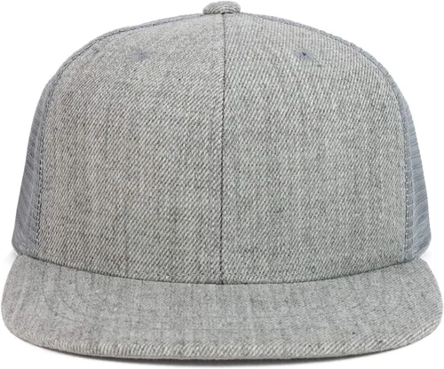 Miniatura 2 de Gorra de camionero de malla estructurada con diseño de pico plano para jóvenes