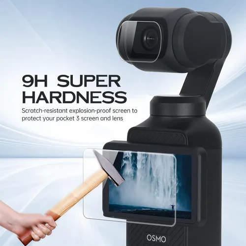 Miniatura 5 de Paquete de 4 protectores de pantalla para DJI Osmo Pocket 4/3/Xtra Muse+protector de lente para accesorios Osmo Pocket 4/3/Xtra Muse
