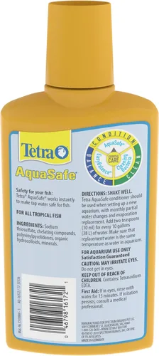 Miniatura 2 de Tetra Acondicionador de agua AquaSafe Fish Tank 16172, 8.45 onzas líquidas