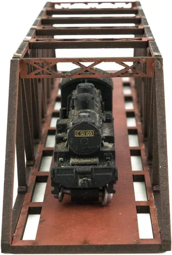 Miniatura 6 de War World Scenics - Puente de viga de MDF de calibre N de una sola vía (7.874 in) (elige color) - Escala de modelado ferroviario Modelo ferroviario