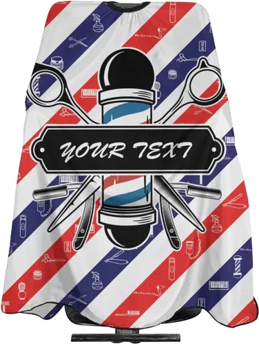 Miniatura 17 de Capa de barbero impermeable personalizada, Capa de peluquero personalizada, Añade tu texto, Capa de salón personalizada para hombres, Capa de corte