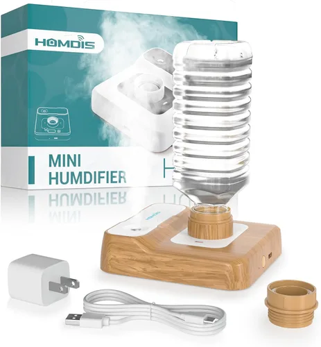Miniatura 8 de Humidificador de viaje, pequeño humidificador portátil para plantas, dormitorio, oficina, hotel o automóvil, 5000 mAh, funciona con pilas, mini