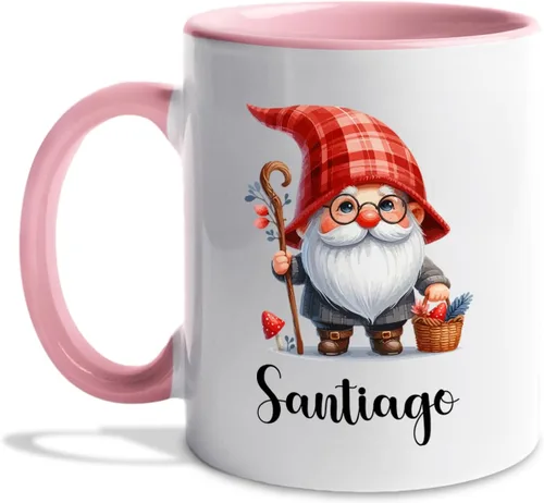 Miniatura 26 de Taza de café de Papá Noel con nombre personalizado – Taza de Papá Noel personalizada, 11 onzas y 15 onzas, bonita taza de cerámica blanca regalo