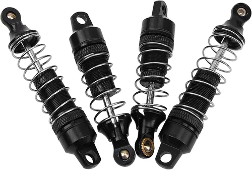 Miniatura 2 de Paquete de 4 amortiguadores Vgoohobby Suspensión delantera y trasera compatible con 1/18 losi Mini T 2.0 Mini-B 2WD RC Stadium piezas de Negro