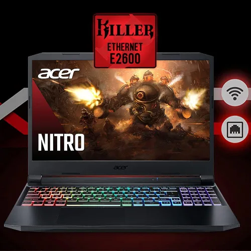 Miniatura 4 de acer Nitro 5 AN515-45-R83Z - Laptop para juegos, procesador AMD Ryzen 5 5600H Hexa-Core NVIDIA GeForce GTX 1650 Pantalla IPS FHD de 15.6