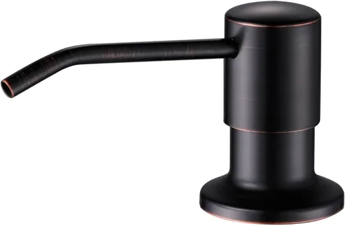 Miniatura 13 de Dispensador de jabón para fregadero de cocina, integrado, acero inoxidable (metal de pistola), juego de bomba para jabón o loción, recarga desde