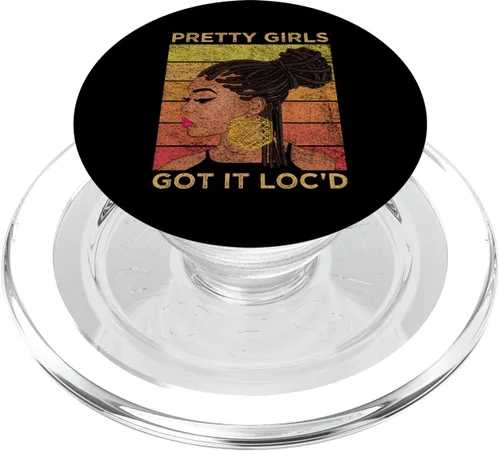 Miniatura 7 de Pretty Girls Got It Loc'd Dreadlocks Melanin Afro Lover regalo PopSockets intercambiables PopGrip