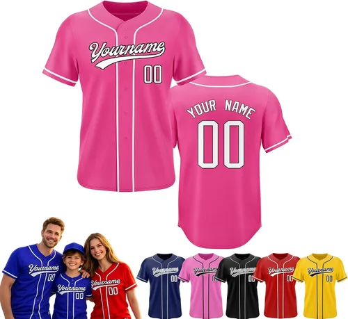 Miniatura 21 de Camiseta de béisbol personalizada, nombre del equipo, número de equipo, logotipo, camisetas impresas cosidas, uniformes deportivos, regalos