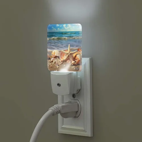 Miniatura 13 de Paquete de 2 luces LED de noche enchufables con preguntas matemáticas, luces nocturnas enchufables a la pared, lámpara de noche moderna con sensor