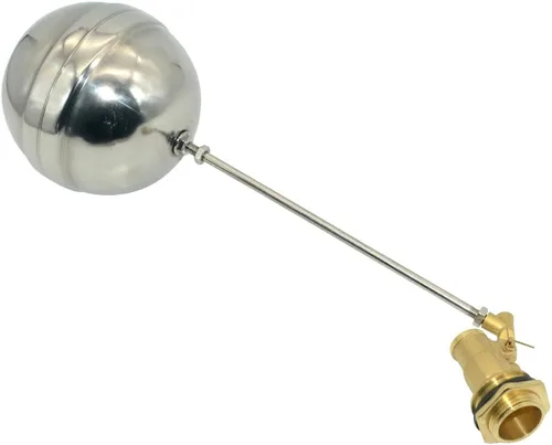 Miniatura 8 de VARMHUS Válvula de bola flotante de rosca macho de acero inoxidable 304, control automático de nivel de agua de latón para aplicaciones de tanque