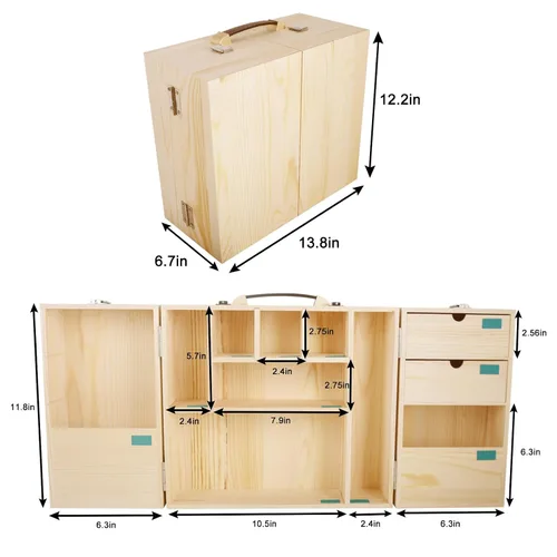 Miniatura 3 de Vencer Caja de recuerdos de bebé, caja de recuerdos de madera para recién nacidos y organizador de memoria con etiqueta escrita a mano para baby