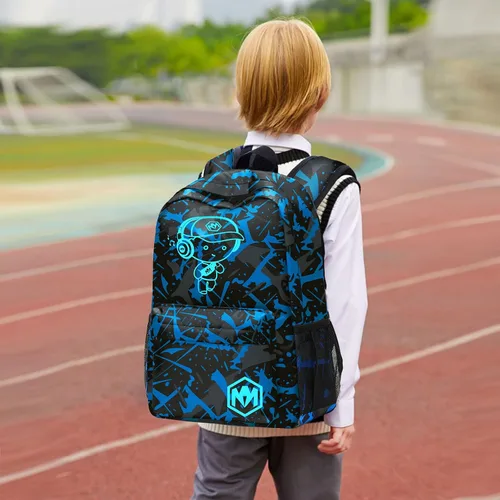 Miniatura 3 de Mochila escolar para estudiantes, mochila de viaje para adolescentes, Azul (Blue-3pcs)), 4347026043