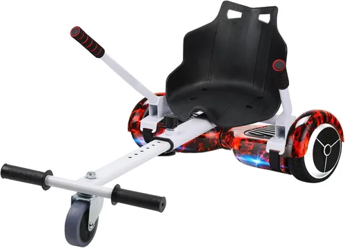 Miniatura 9 de Hoverboard - Kit de Go Kart, accesorio universal para asiento de scooter con marco ajustable y rueda de deriva de 360° para niños y adultos, se