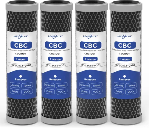 Cartucho de filtro de agua para sedimentos de bloque de carbono para toda la casa de 10 x 2.5 pulgadas, repuesto para AO-WH-PRE-RCP2, SCWH-5,