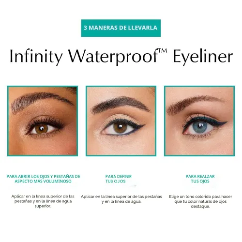 Miniatura 6 de Thrive Causemetics Lápiz delineador de ojos Infinity impermeable, con sacapuntas integrado y punta anti-manchas, de larga duración, a prueba