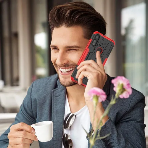 Miniatura 6 de Funda para teléfono Moto E, Motorola e con protector de pantalla HD, protector de silicona a prueba de golpes con función atril para Moto E (2020)