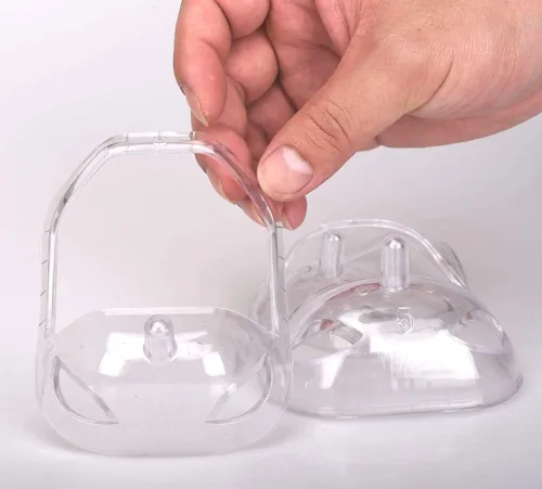 Miniatura 6 de Herramienta moldeadora de barba, bigote y perilla para peinado facial, plantilla de peinado para el cabello de la cara para hombres - Transparente