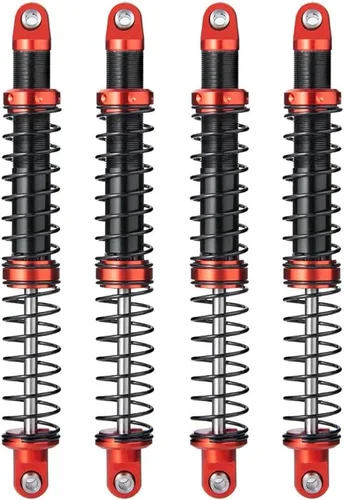 Miniatura 10 de Que-T Amortiguador de metal 4pcs para 1/10 RC Crawler Car SCX10 D90 TRX4 TRX6 (3.740 in)
