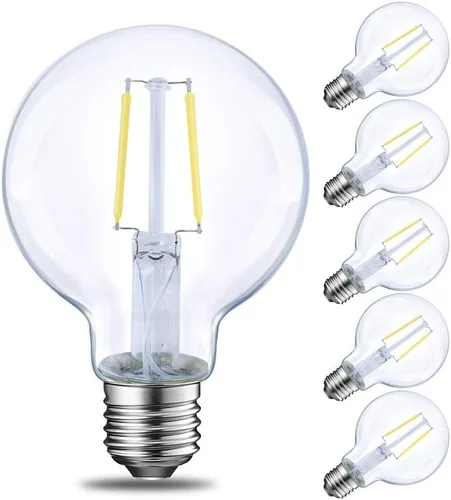 Miniatura 9 de Energetic Lighting Edison - Bombilla LED regulable, globo G25, equivalente a 60 W, luz blanca suave de 2700 K, base norma E26, con certificación UL