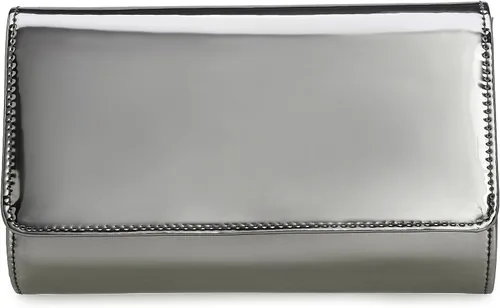 Miniatura 2 de CHARMING TAILOR Bolso de mano de boda de piel sintética para mujer, bolso formal metálico de poliuretano, bolso de fiesta de noche de patente