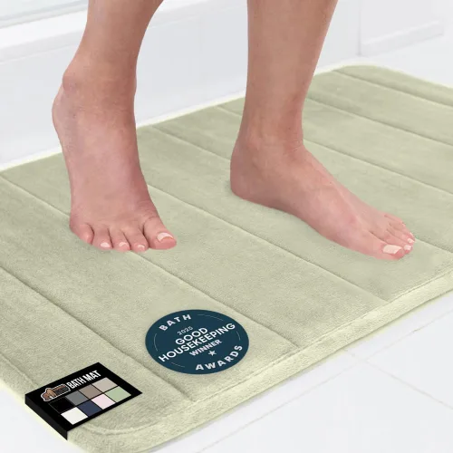 Miniatura 20 de Gorilla Grip - Alfombra de baño de espuma viscoelástica de 24 x 17 pulgadas, original, de primera calidad, suave, absorbente, gruesa, lavable a
