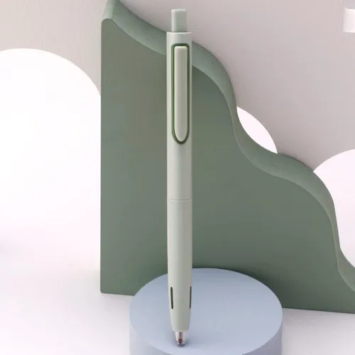 Miniatura 3 de XIZE SH Bolígrafos de tinta negra para escribir notas y tomar notas de 0.020 in (0.020 in) de presión silenciosa, 6 unidades, barril verde