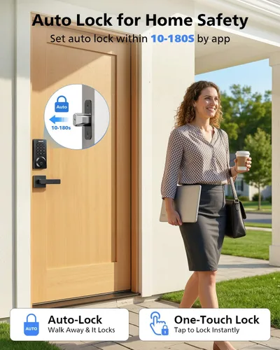 Miniatura 6 de Cerradura inteligente Philips, cerradura de puerta inteligente incorporada con WiFi, control remoto por aplicación, cerradura de puerta de entrada