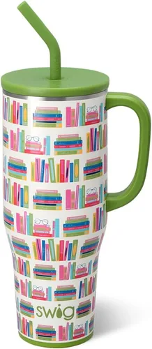 Miniatura 53 de Swig Life - Taza Mega de 40 onzas, Taza de 40 oz con asa y pajita, apta para portavasos, apta para lavavajillas, taza aislante extra grande