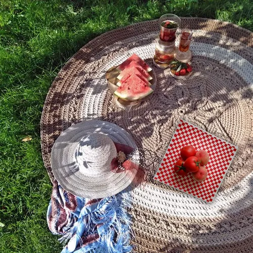 Miniatura 4 de 100 hojas de papel encerado en seco a cuadros rojos y blancos, forros de papel resistentes a la grasa, revestimientos para cestas