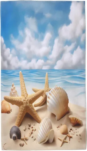 Miniatura 30 de Ouqiuwa Toallas de mano suaves de carreras en blanco y negro de 27.5 x 15.7 pulgadas, toalla de baño fina, regalo de decoración de baño pequeño
