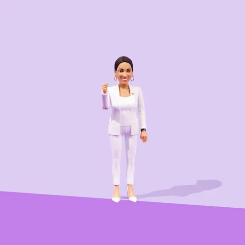 Miniatura 7 de FCTRY Alexandria Ocasio-Cortez Figura de acción política de la vida real: figura coleccionable AOC representante femenina de Estados Unidos perfecta