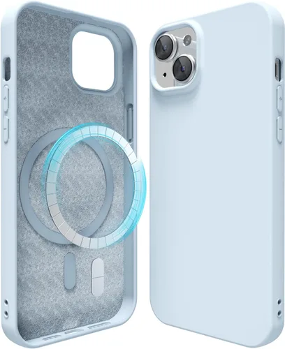 Miniatura 61 de oakxco Funda de silicona para iPhone 12 Pro Max, magnética, compatible con carga inalámbrica Magsafe, cubierta protectora de goma suave y delgada