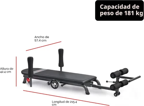 Miniatura 7 de Sunny Health & Fitness SF-BH624089 - Mesa de estiramiento y descompresión ajustable, capacidad de peso de 400 libras, ayuda con estiramiento lumbar